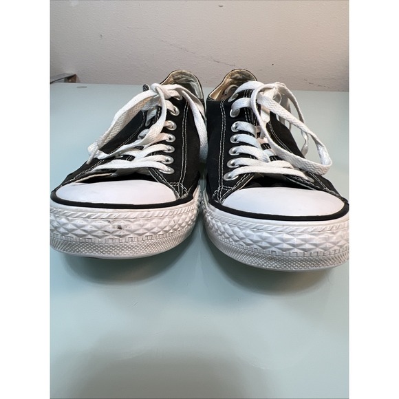 Converse Chuck Taylor All Star Black Low Top Canvas Sneakers Men's Size 9 - Picture 4 of 13